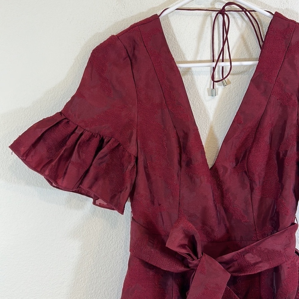 C/MEO Collective Textured Ruffle Wrap Dress - Picture 3 of 10